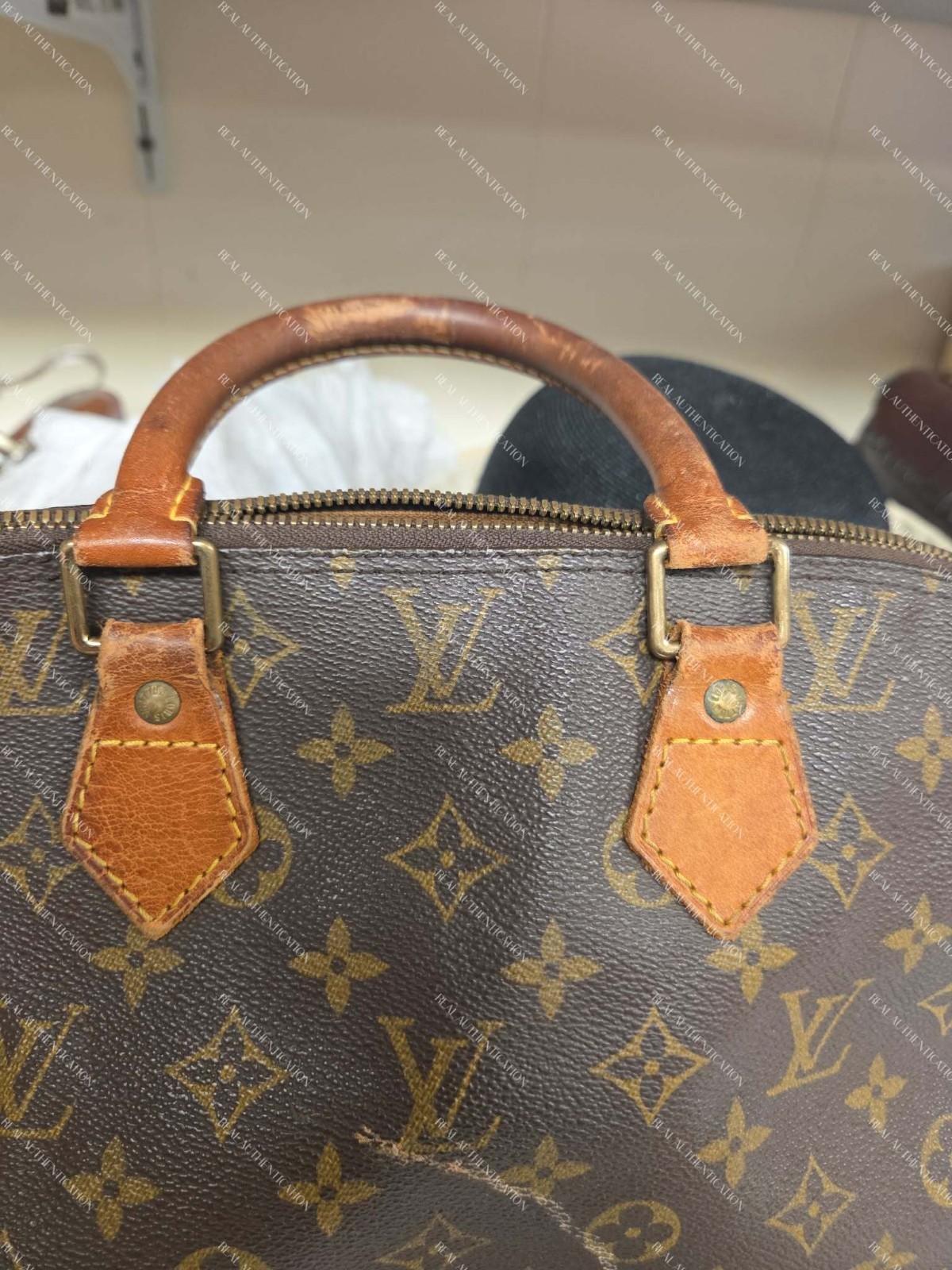 Authentic Louis Vuitton Alma PM Monogram Handbag Vintage 1980s Real Auth