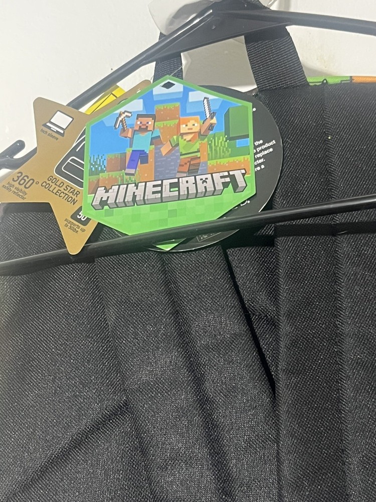 Minecraft Creeper Backpack With Tags