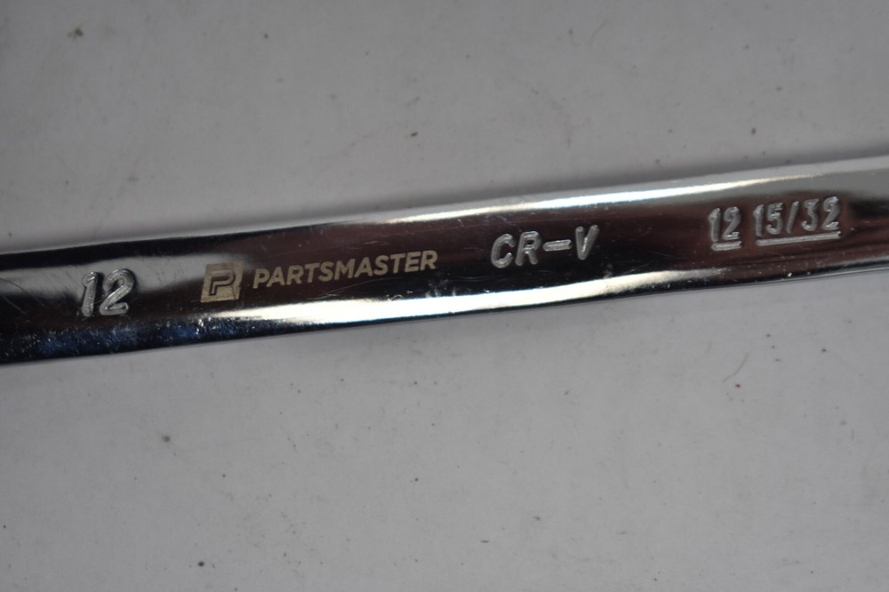Partsmaster 双面棘轮组合扳手镀铬工具 CR-V 12 毫米-