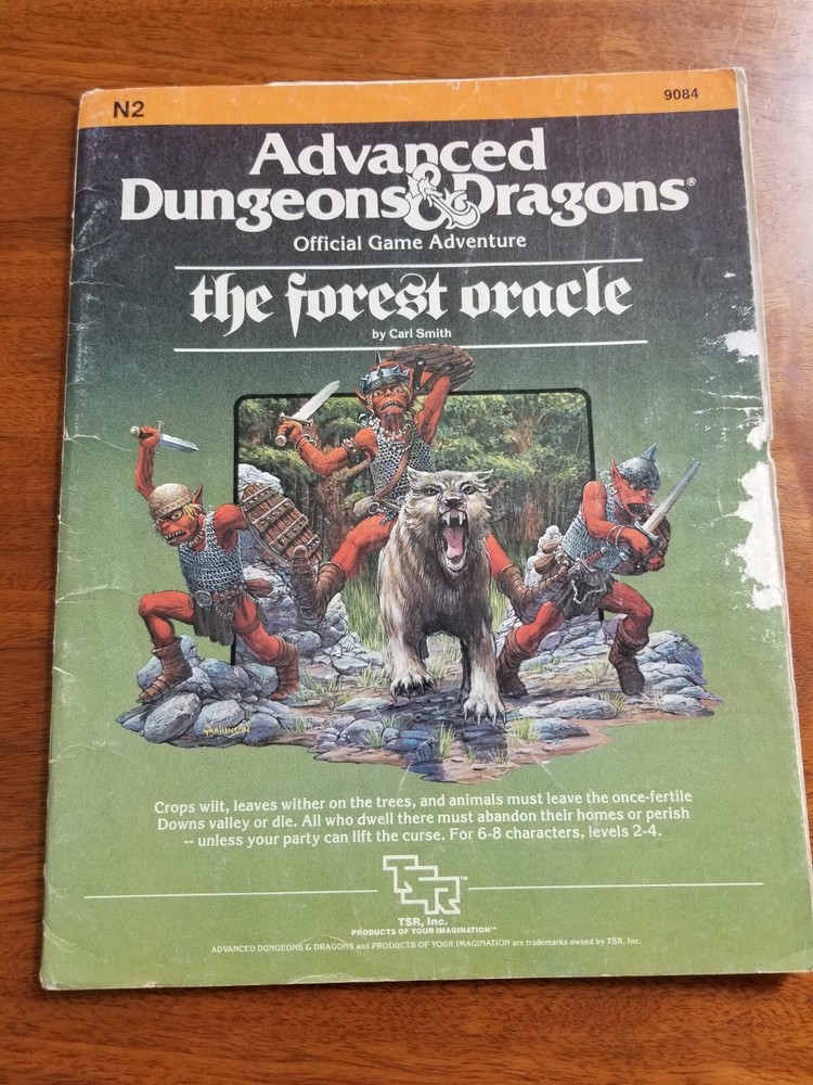 AD&D The Forest Oracle N2 Module Complete - AD&D 1st Edition TSR 9084