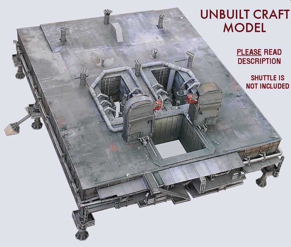 Space Shuttle Mobile Launch Platform MLP 1:72 for Monogram w/Boosters/Tanks READ