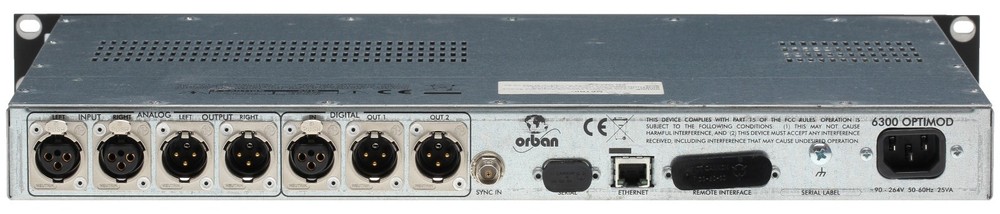 Orban Optimod 6300 DAB AES/EBU 5-Band Web Digital Audio Processor CBS Loudness