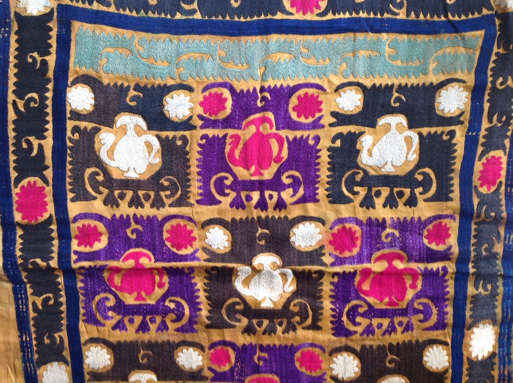 19/20 Th Central Asia Suzani Textile Wall Hanging