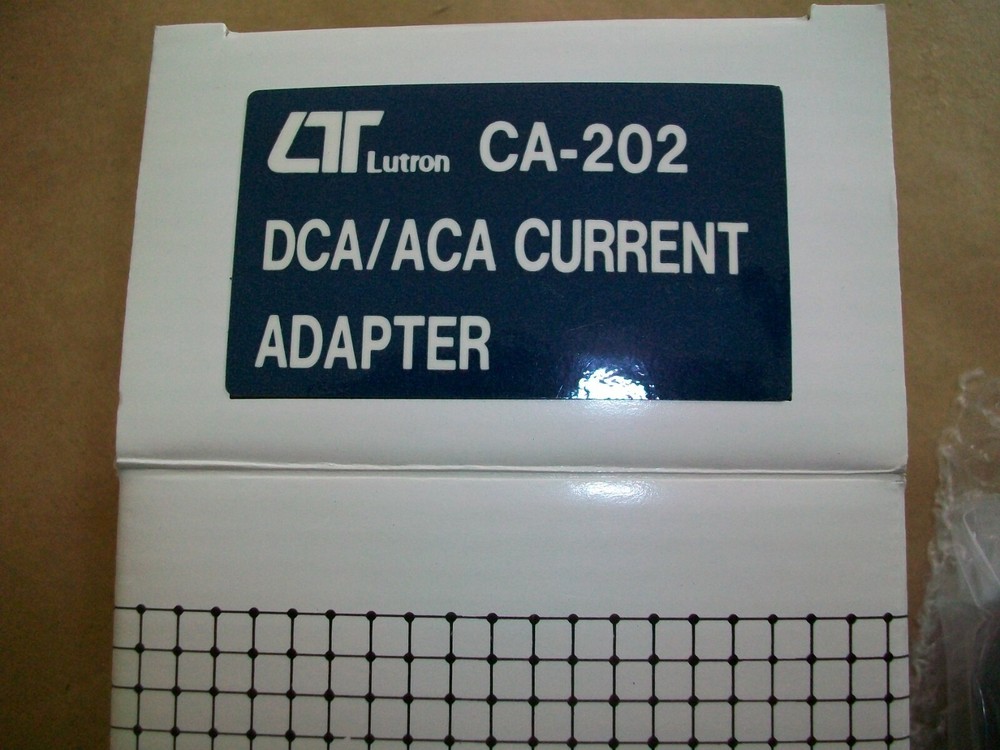 Lutron Digital Instruments CA-202 DCA/ACA CURRENT ADAPTER NEW IN BOX