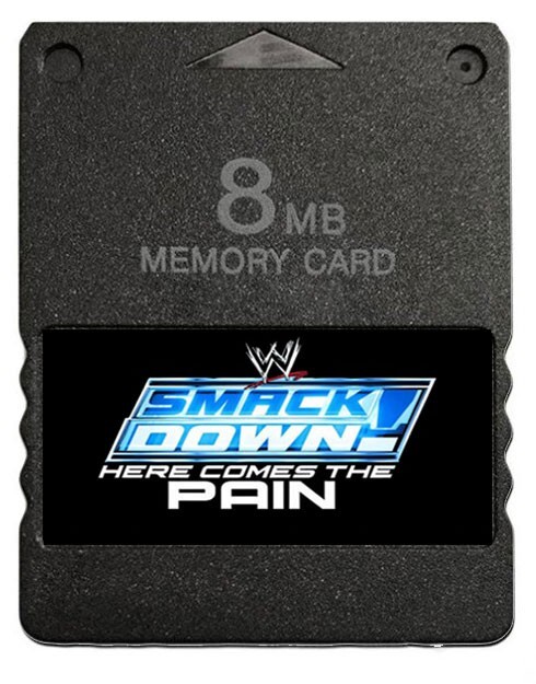 WWE Smackdown! Here Comes the Pain PS2 Memory Card 32 CAWs Unlocked Save