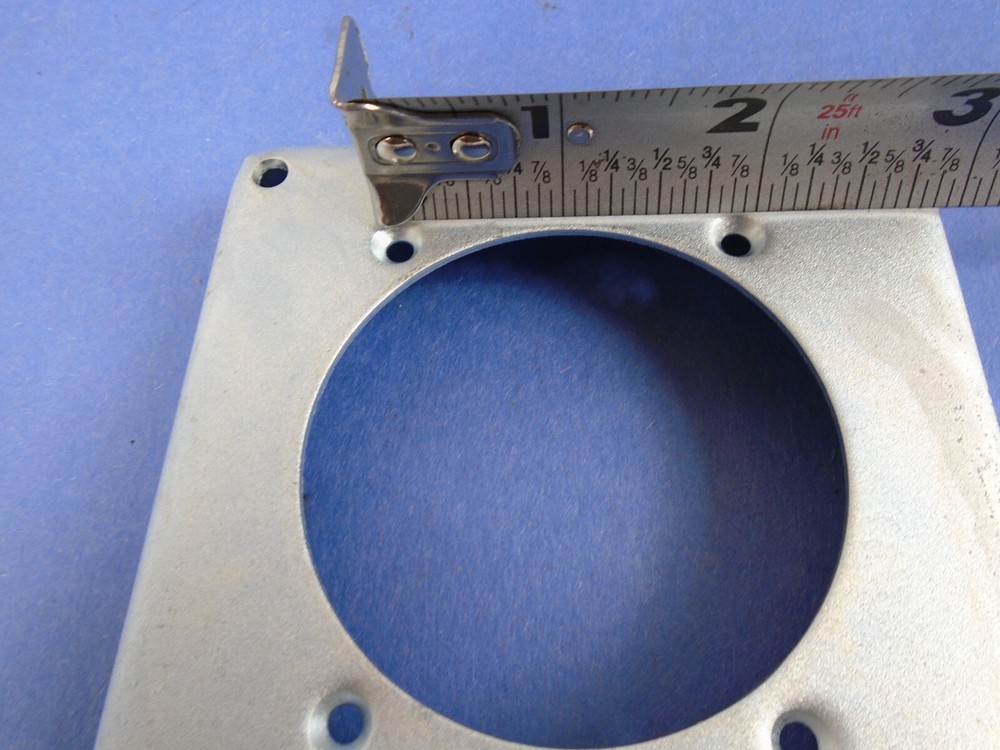 Raco 4" Square Exposed Work Single Receptacle Cover 2-1/4" Diameter