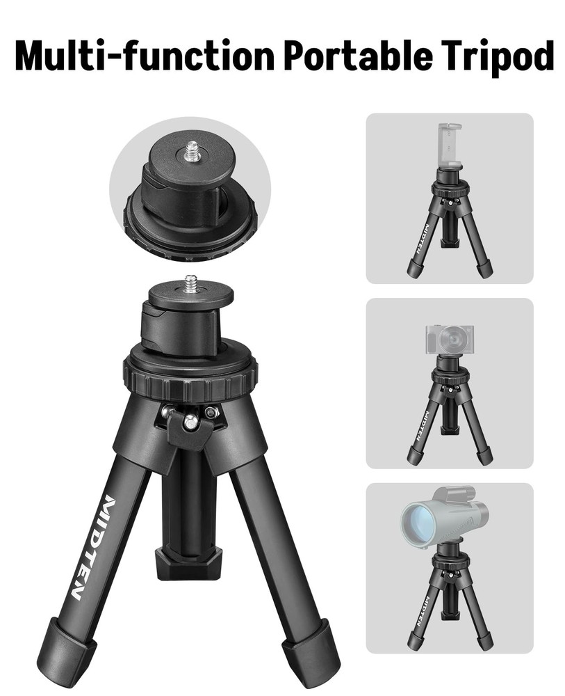 Portable Shooting Rest Tripod Stand for Range - Lightweight Bench Rest with 3...