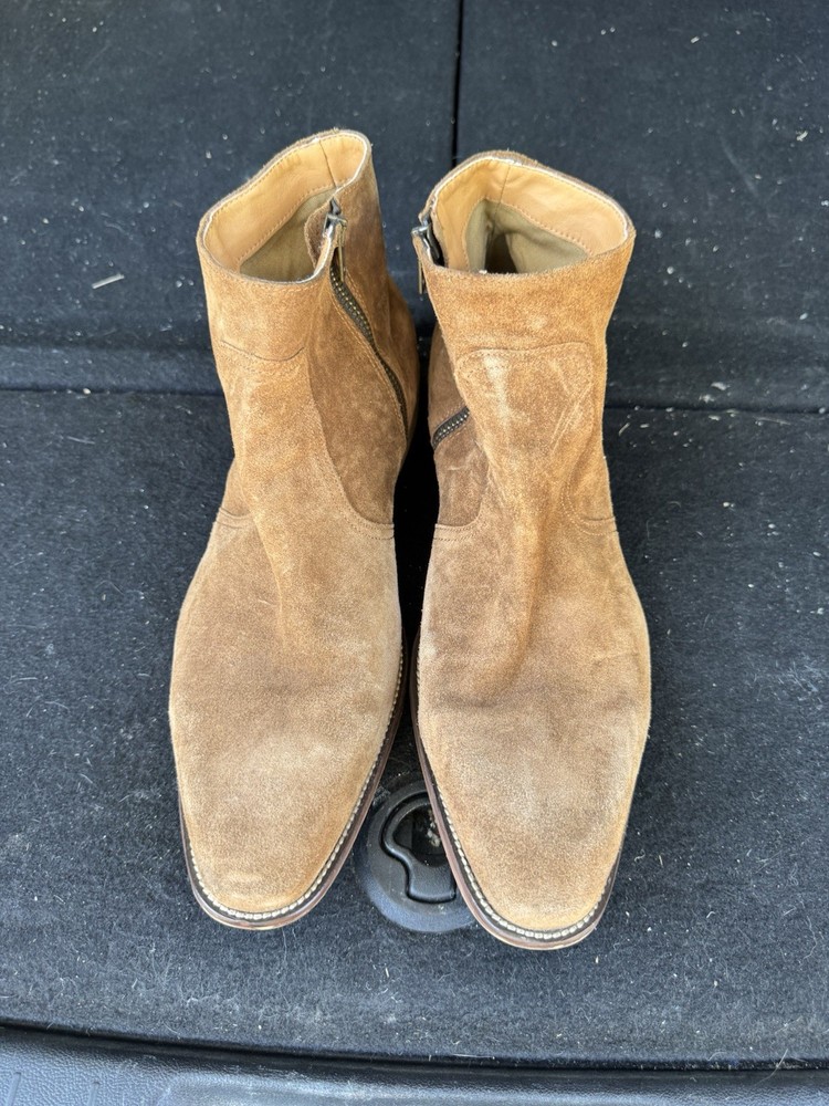 brown suede ankle boots men’s size 11