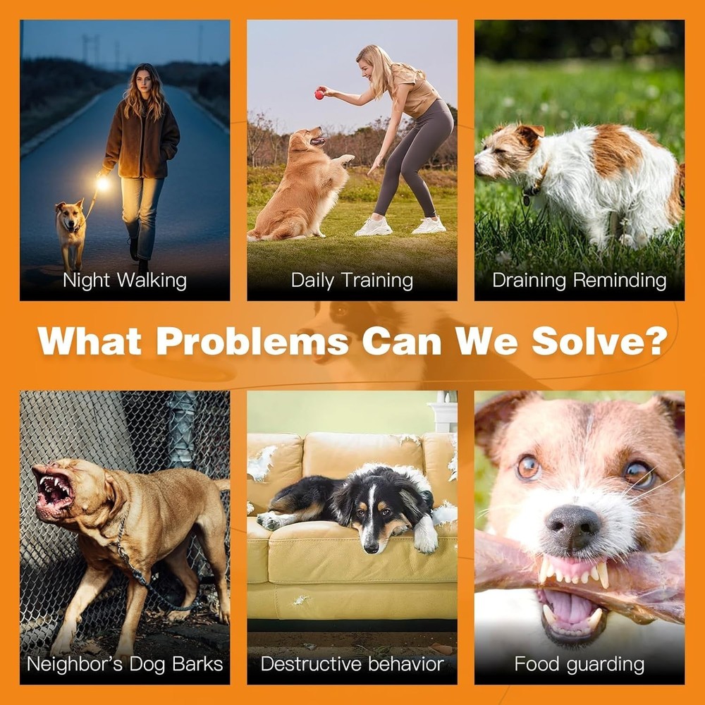 Rechargeable Ultrasonic Dog Trainer: 50ft Long Range Bark Control Solution