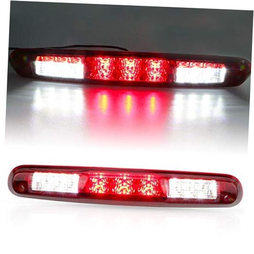 3rd Third Brake Light For 2007-2013 Chevy Chrome Housing + Red Lens