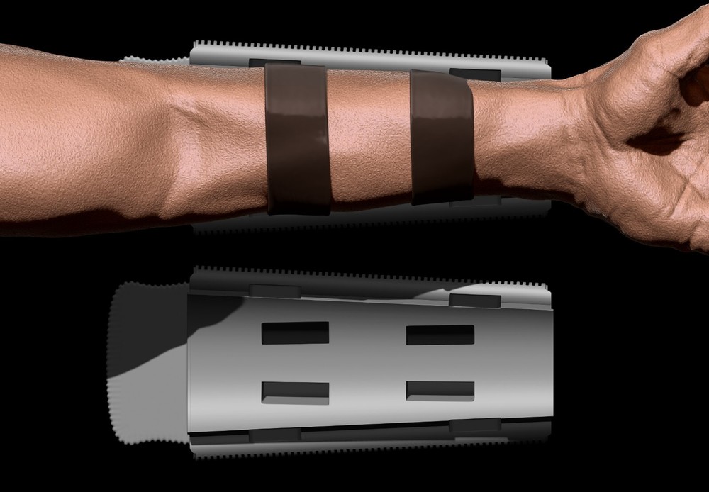 Predator Gauntlet Forearm Left 1987 scale 1:1 File STL-OBJ for 3D printer