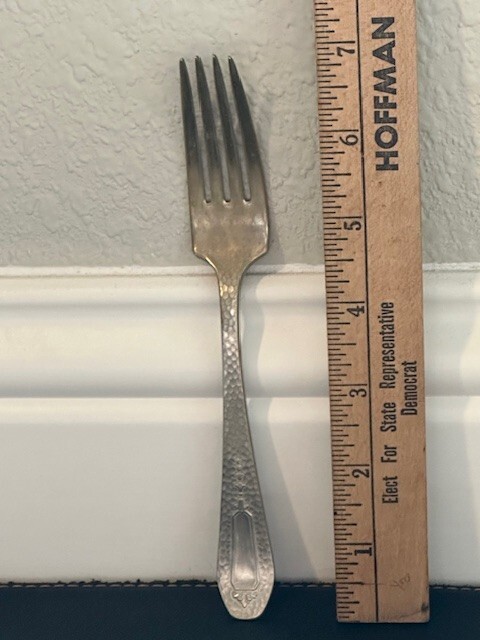 HAMMERED 6-7/8" FORK : S. E. B. : Samuel E. Bernstein NATIONAL : TX25