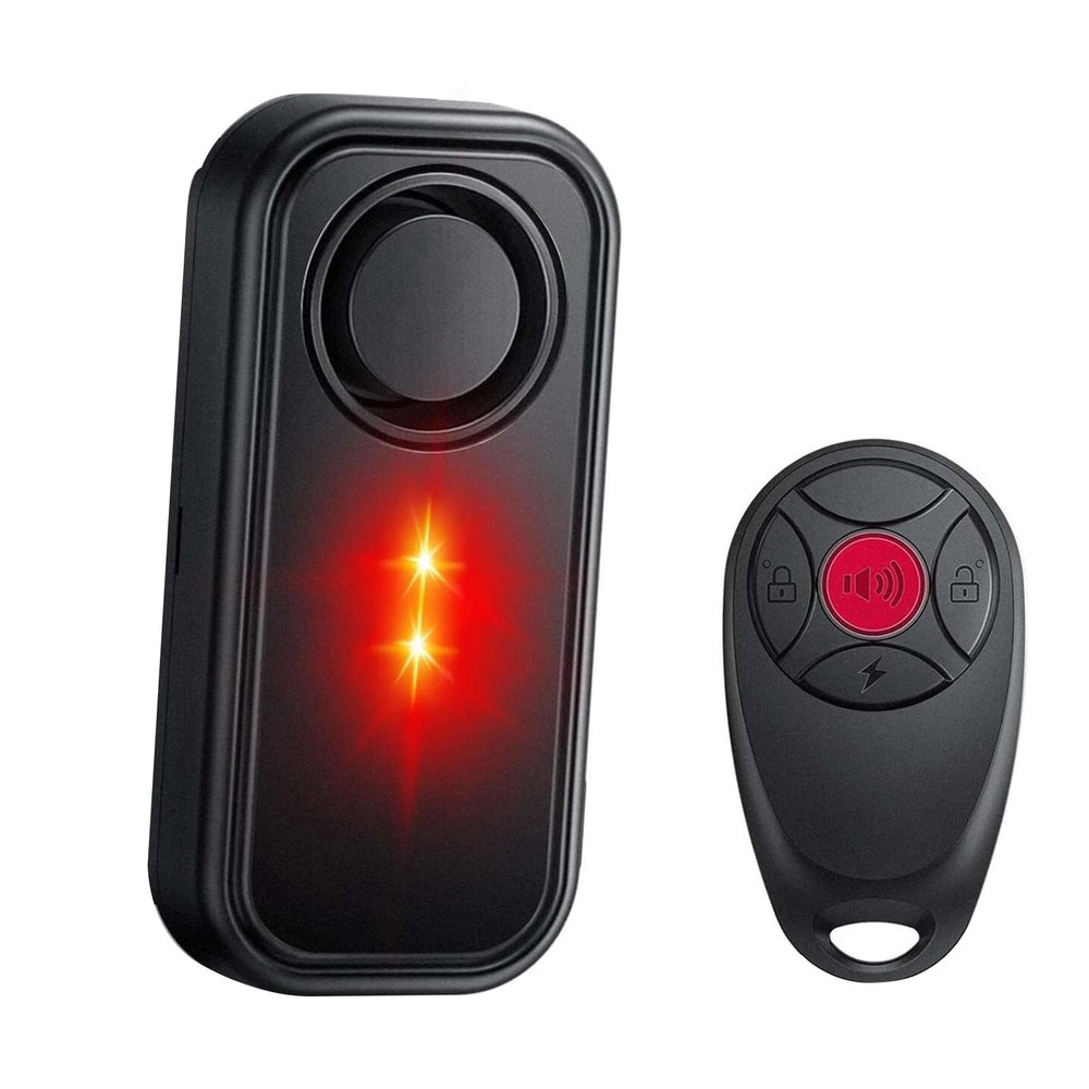 113dB Loud Security Alarm with Vibration Sensor and Wireless Remote for Bicycle