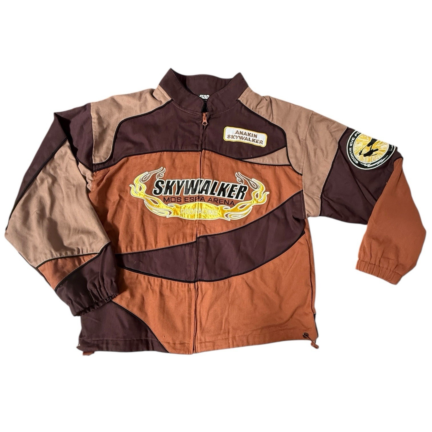Star Wars Anakin Skywalker Podracing Jacket BoxLunch Exclusive Brown Size Medium
