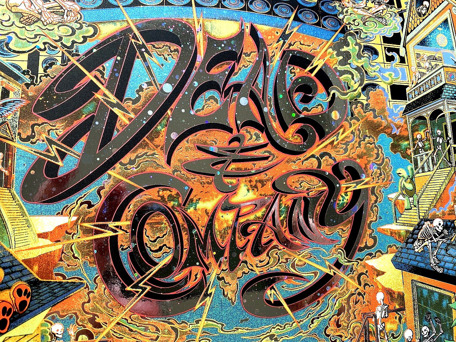 Dead & Company GALAXY FOIL Poster Sphere Las Vegas May 16 2025 #/335 Miles Tsang