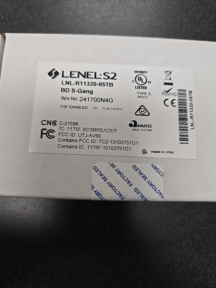 Lenel S2 LNL-R11330-05TB Mini-Mullion Card Reader Multi-Tech Mobile Access