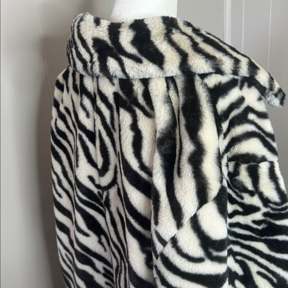NWT Free People Perfect Zebra Maxi Jacket Size Medium