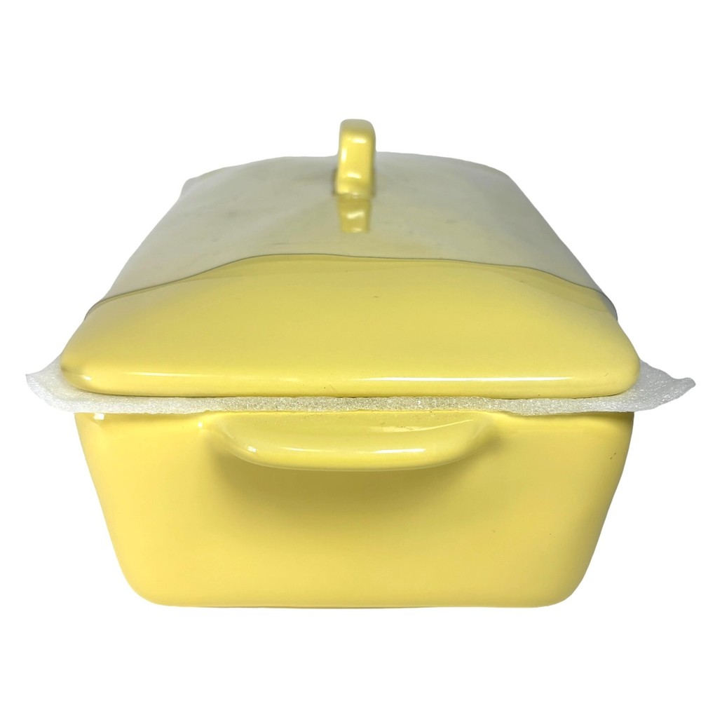 Rae Dunn "THAT'S ALL YOLKS" Easter Serving Dish Yellow 9" Casserole Deviled Eggs