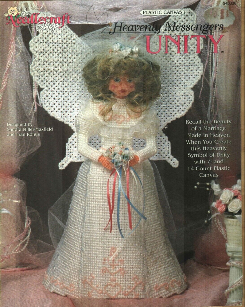 HEAVENLY MESSENGERS UNITY ANGEL DOLL PLASTIC CANVAS PATTERN BOOK