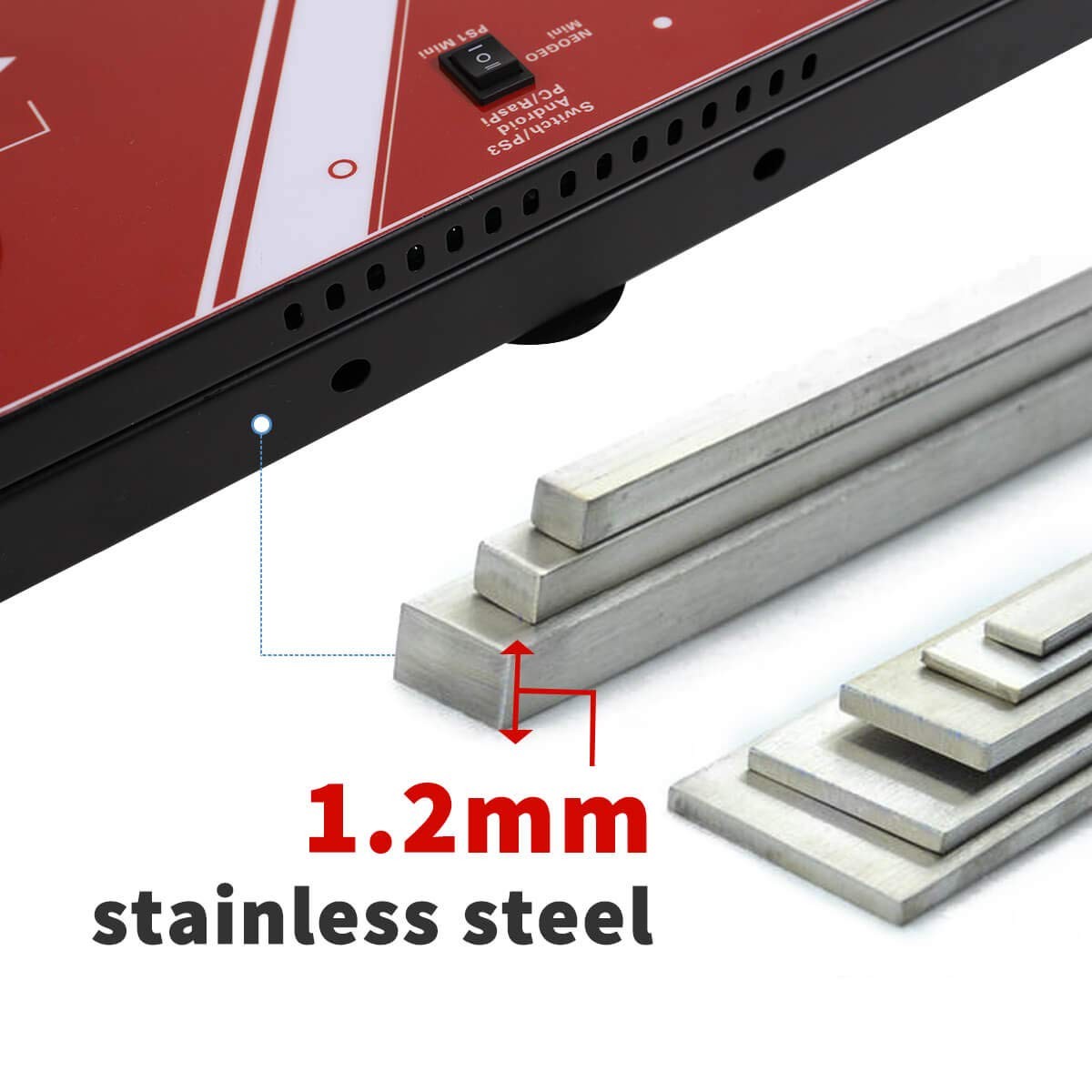 Arcade Fight Joystick 2 Players Controller Compatible with multiple platforms