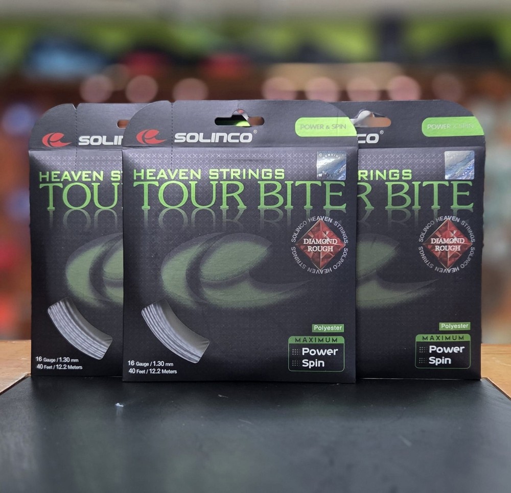 Solinco Tour Bite Diamond Rough 16g 3 Pack