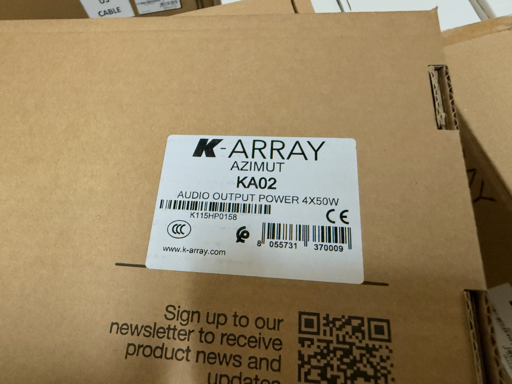 K-Array Kommander KA02 Compact 4-Channel 200W Audio Amplifier/Processing System