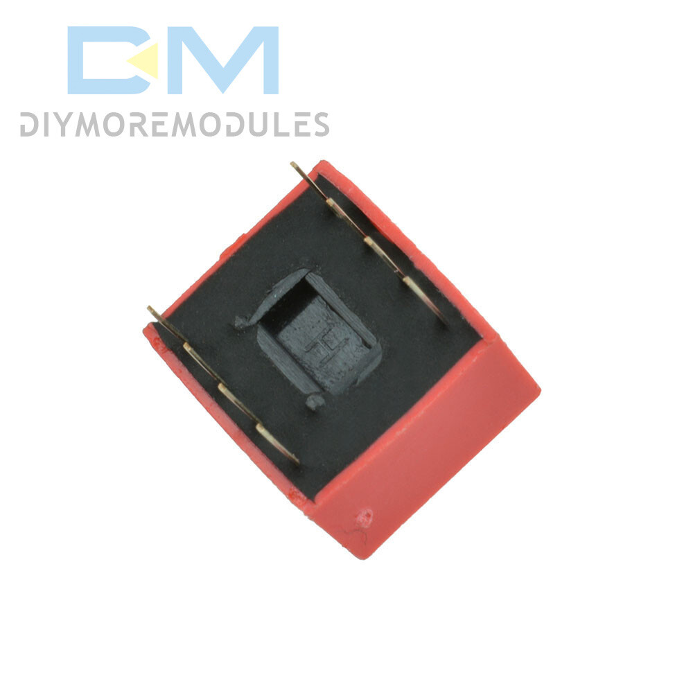 10Pcs Slide Type Switch 2.54mm 4-Bit 4 Position Way DIP Red Pitch Module