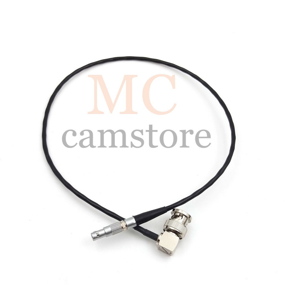 Right Angle BNC to 00B 4 Pin Timecode Input Cable ，for Red Epic Scarlet 20"