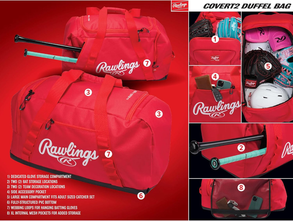 | Covert2 Duffel Equipment Bag | Baseball/Softball | Multiple Colors