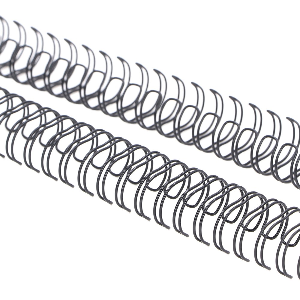100x Double Loop Wire Binding Spines 9/16Inch 34Loop 3:1 Pitch 120Sheet Capacity
