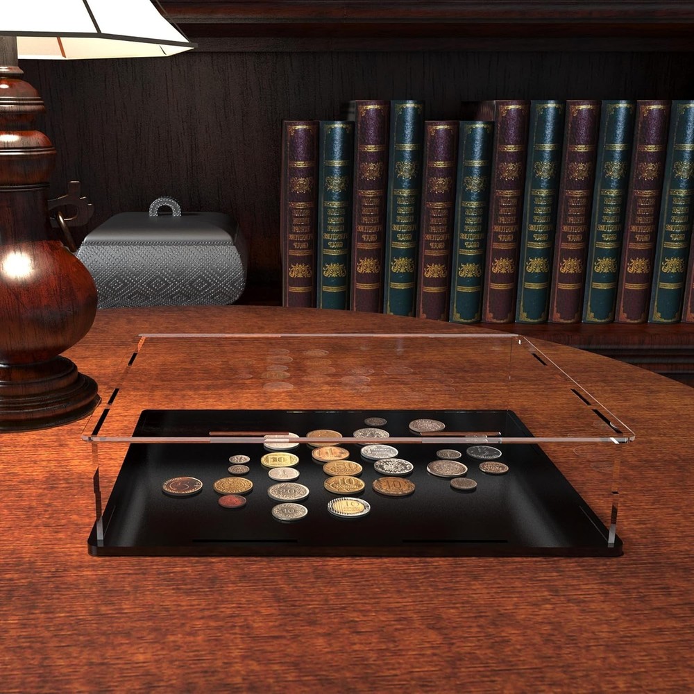 Book Display Case Clear Book Protector Case, Large Acrylic Display Cover Case...