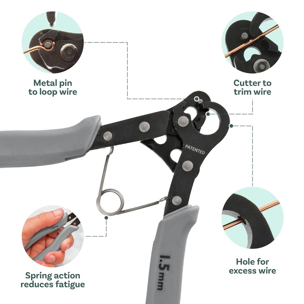 Beadsmith One Step Looper - Create & Trim Consistent 1.5mm Loops for Jewelry
