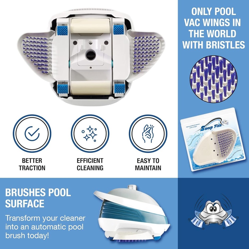 Hayward Pool Vac Wings Replacement - Bristle Technology