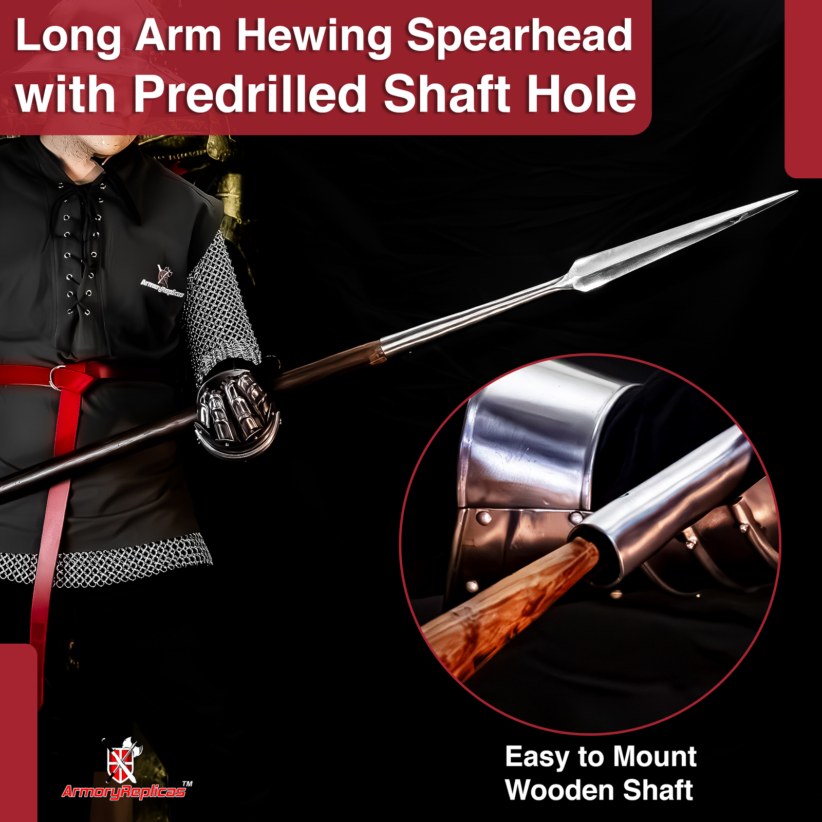 Hand Forged Medieval Inspired Predrilled Spear Head Collection Historical Replic