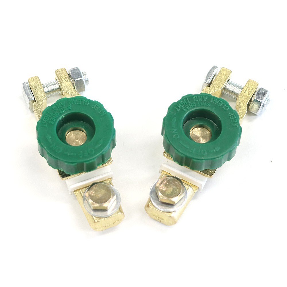 2PCS Car Battery Link Terminal Quick Cut-off Disconnect Master Kill Shut Switch