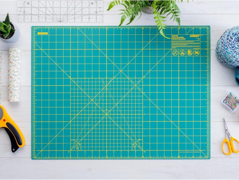 OLFA 18×24" Self Healing Cutting Mat Double Sided Grid