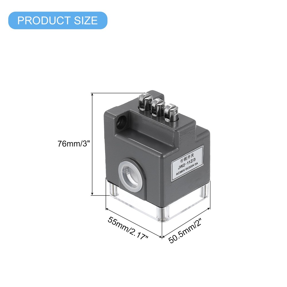 Limit Switch Roller Plunger JW2-11Z/3 Mount 3NC+3NO 3D Printer Switch 2 Pcs