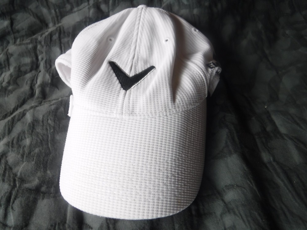 Golf Calaway HAt White Adjustable Pre OWned