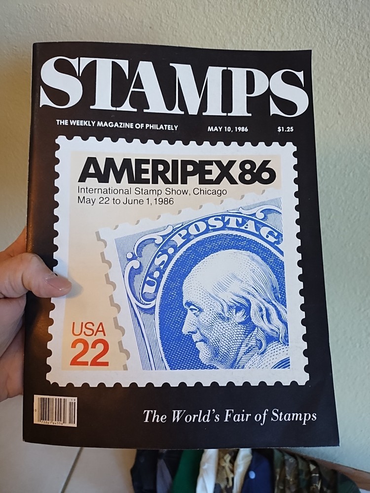 May 1986 Stamp Magazine Philately Weekly Magazine Ameripex 86 Int'l Show Chicago