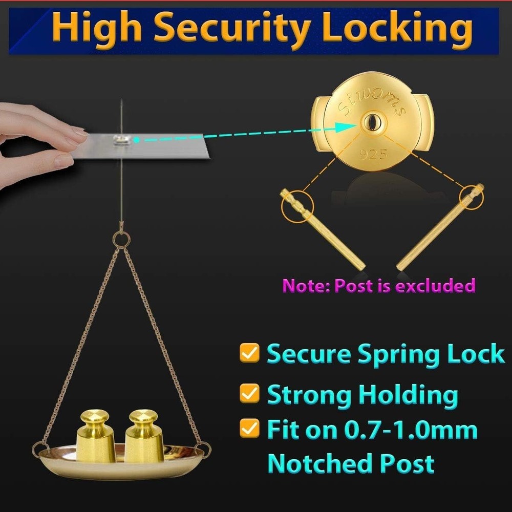 Worry-Free Earring Backs, , Secure Locking