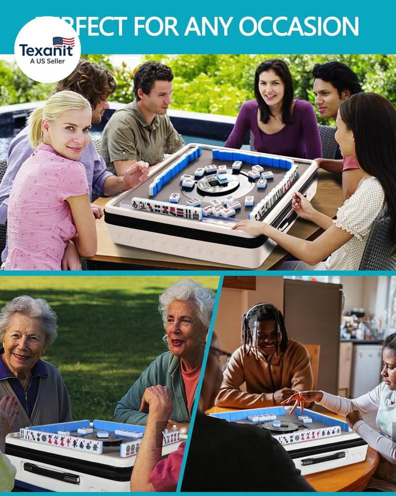 Portable Automatic Mahjong Table, Hand-Held Mini-Mahjong, Automatic Mahjong, Fol