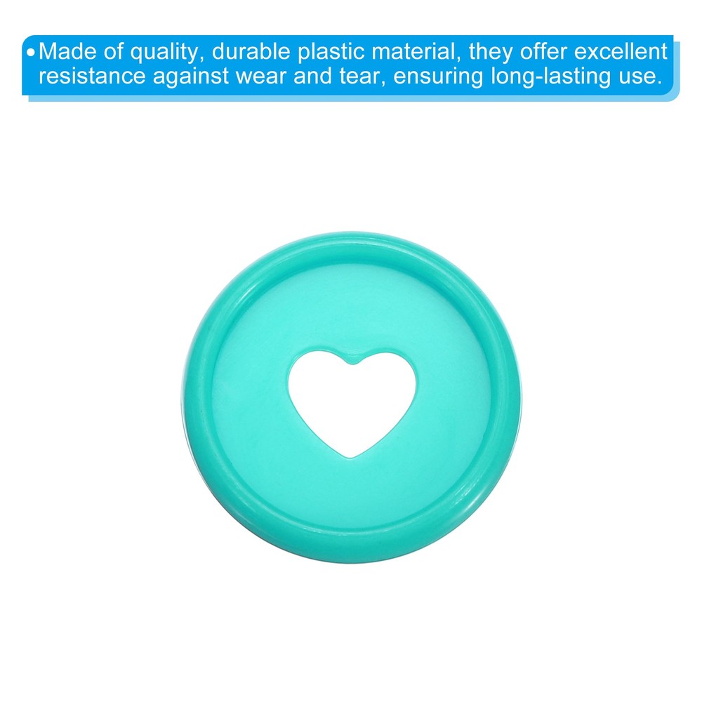 24mm Book Binding Discs 22pcs Discbound Expansion Discs Heart, Green