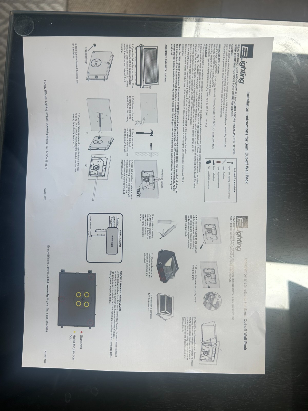 LED Outdoor Wallpack 90 Watt 17500 Lumen 50k 120V To 277V Semi Cutoff W Sensor