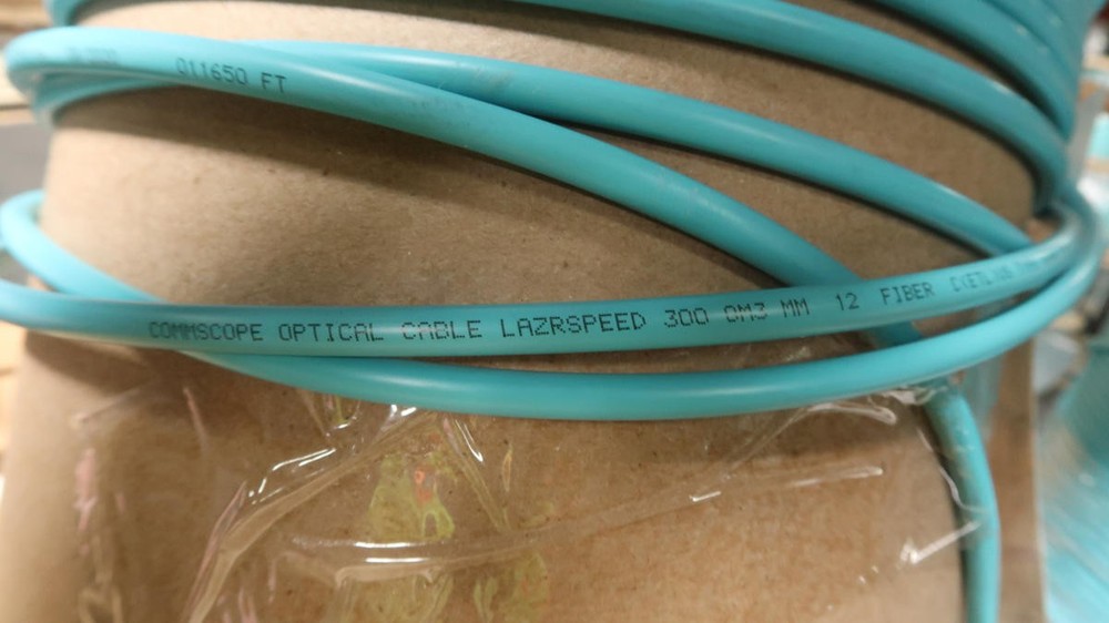 COMMSCOPE 371-COMOM3-TBD-12 12 FIBER MULTIMODE FIBER OPTIC CABLE OM3 (MULTI ROLL