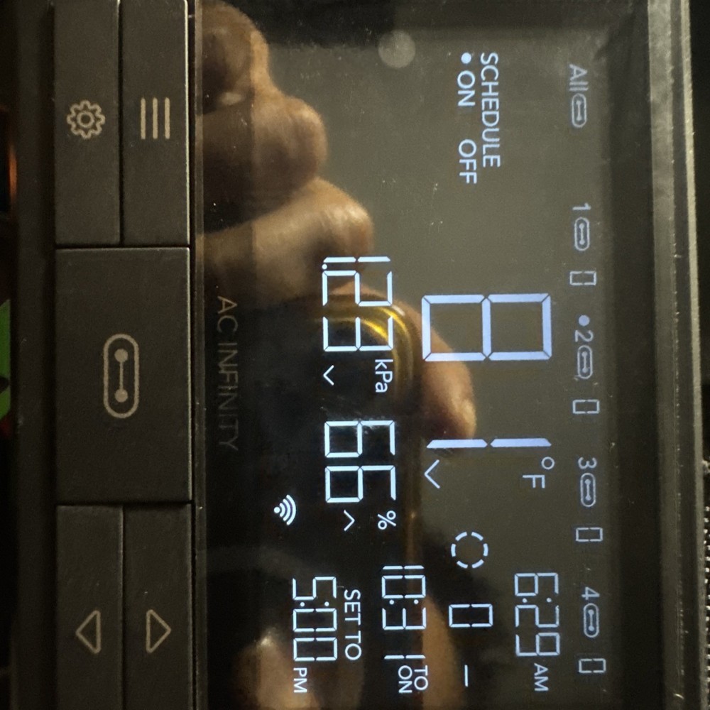 AC Infinity Controller 69 Digital Fan Speed Control 10V DC CTR69A Black