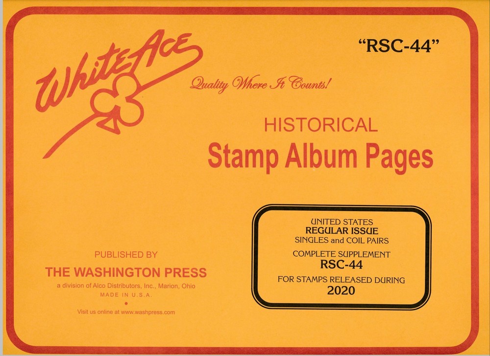WHITE ACE 2020 US Regular Issue Singles & Coil Pairs Album Supplement RSC-44