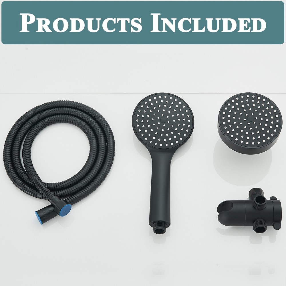 Rain Shower Head with Handheld Spray High Pressure Rainfall Showerhead Combo