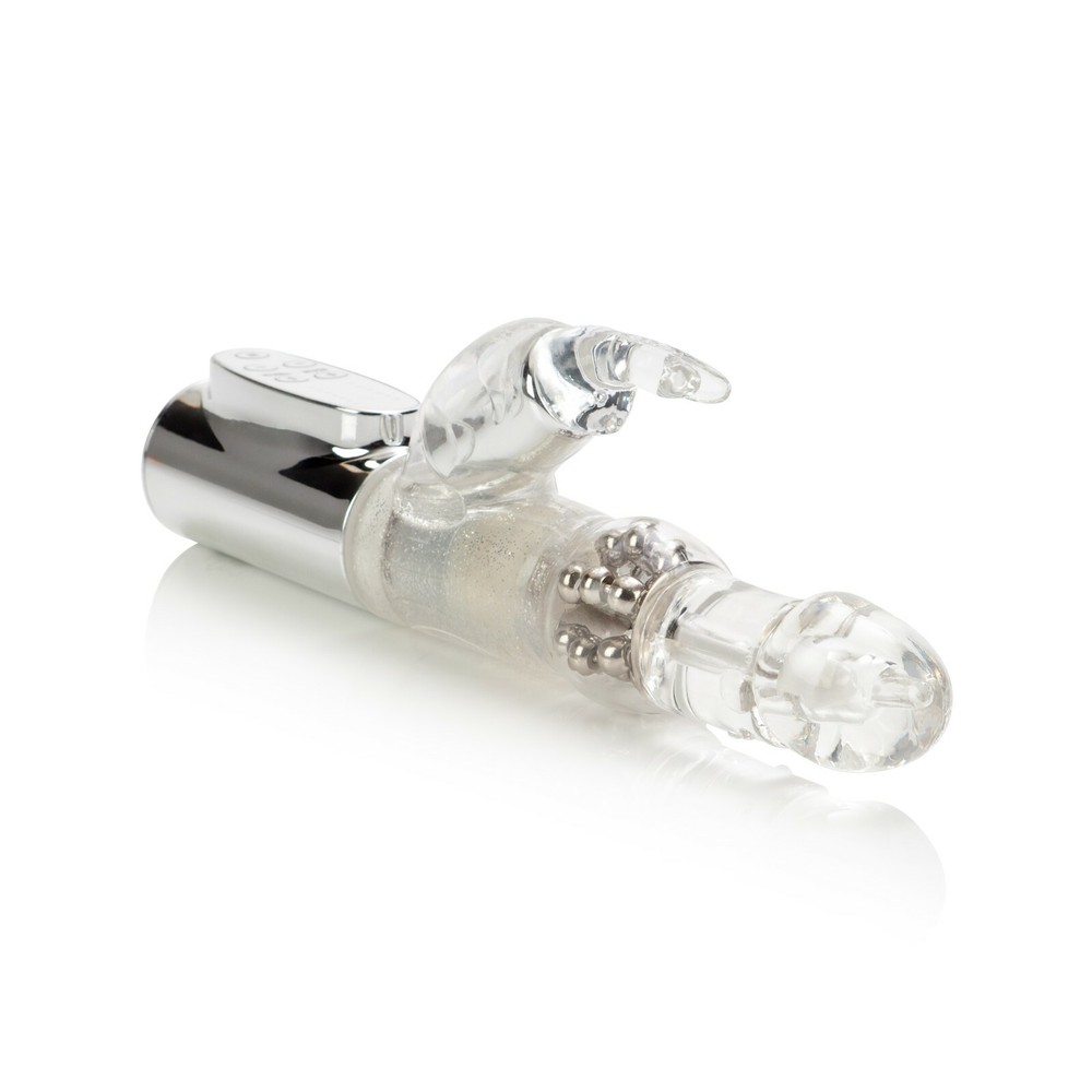 Platinum Jack Rabbit Vibrator Silver Vibe