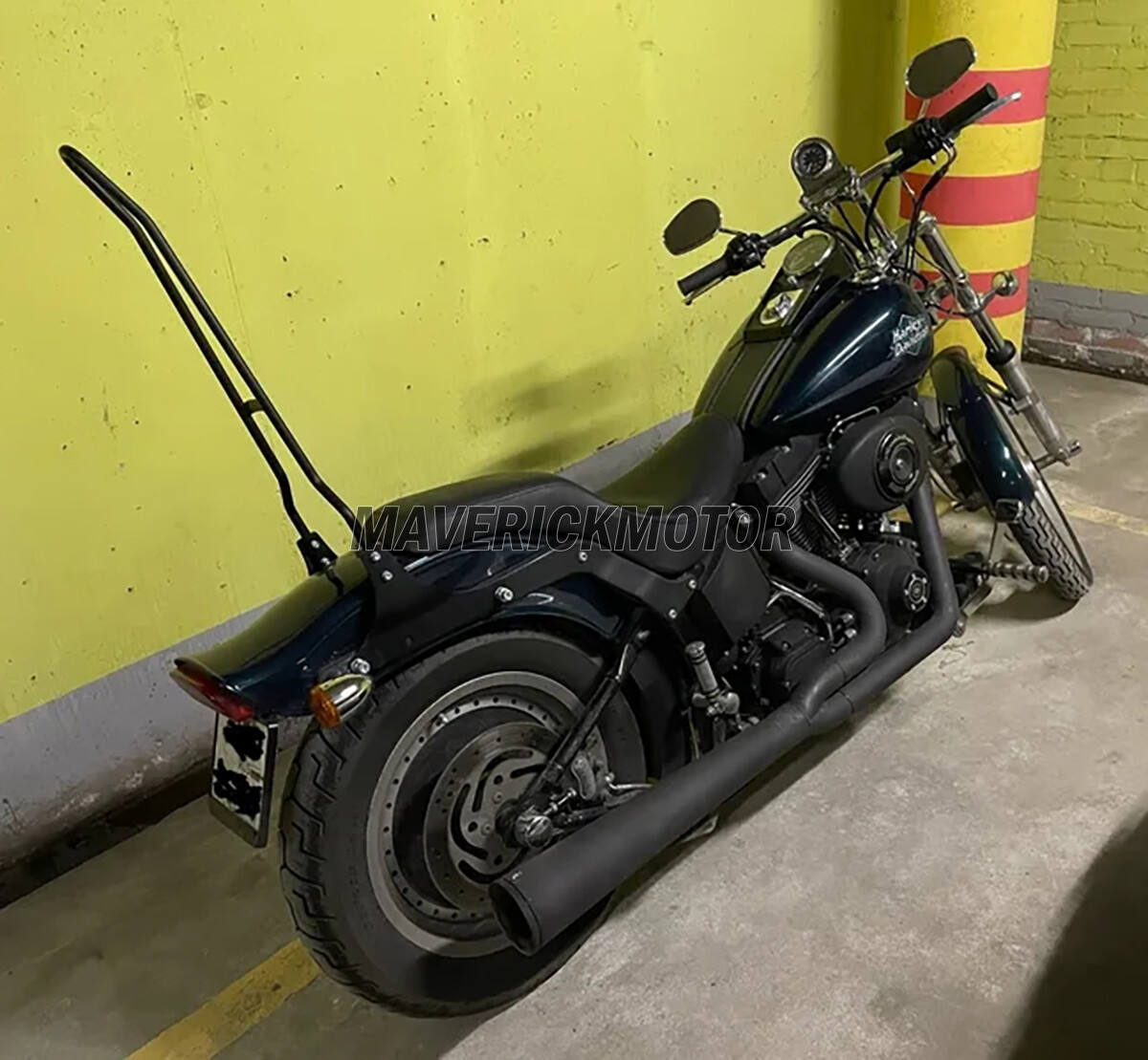 Backrest Sissy Bar For Harley Fatboy EFI FLSTNSE Heritage Softail Classic FLSTF