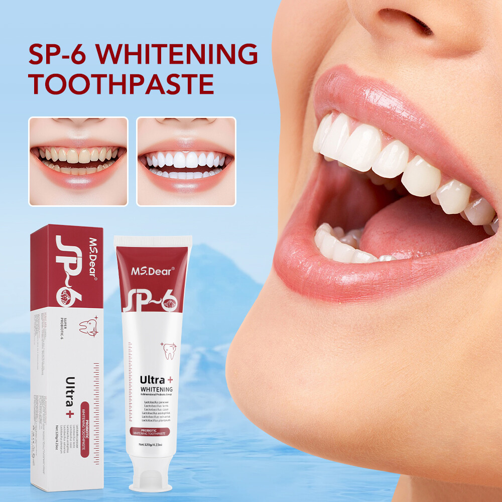 3Pack Whitening Teeth Probiotics Breath Remove Toothpaste SP-6 Refreshing Teeth